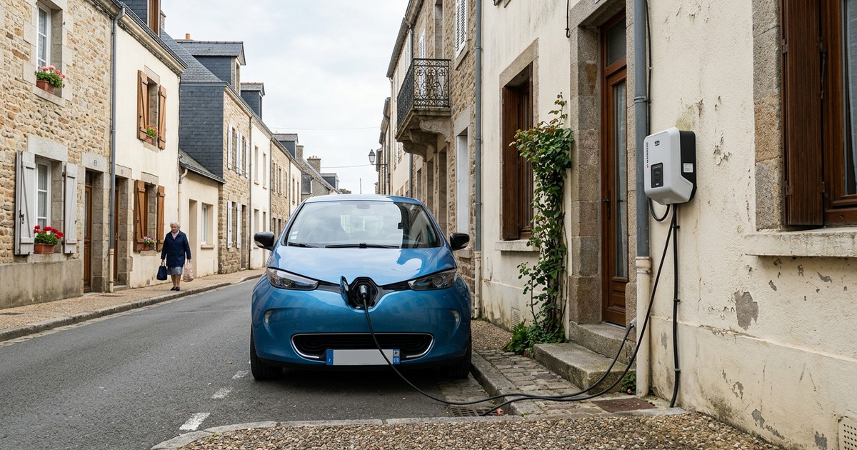 Installation de borne de recharge à Ahuy