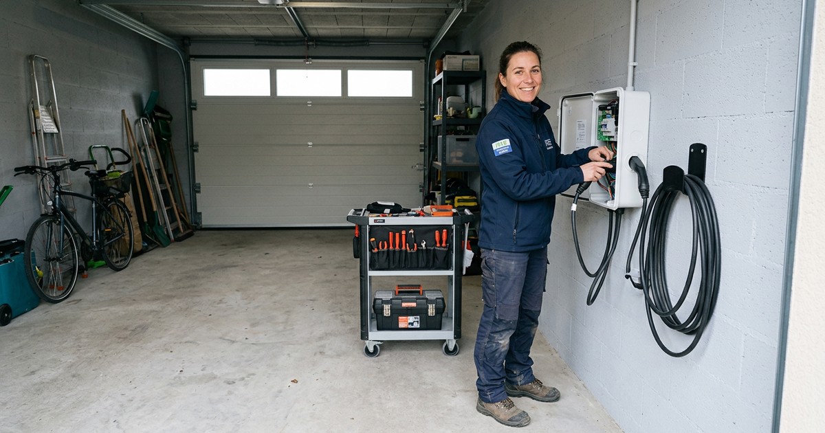 Installateur de borne de recharge à Dijon certifié IRVE