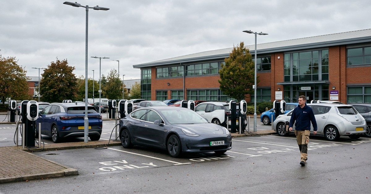 Bornes de recharge en parking d'entreprise à Dijon